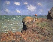 Claude Monet The Cliff Walk,Pourville oil